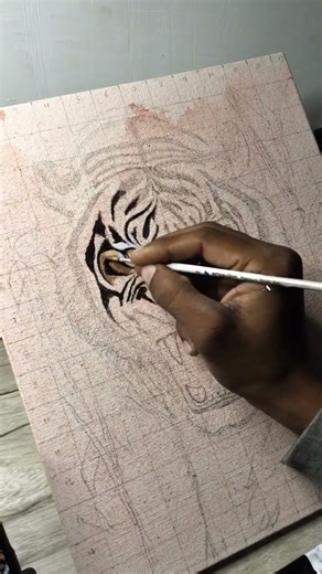 Acrylic paint on canvas board🖌️ #art #sketchart #drawing #painting #artclass #sketch #sketchart