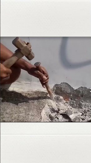 Tripod mounted mechanical stone drilling machines