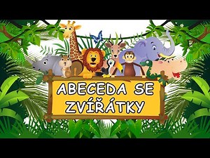 Abeceda se zvířátky, velká písmena, česky, výukové kartičky, pro děti a děti s PAS