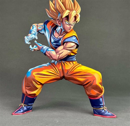 Dragon Ball Goku Kamehameha | 2D Custom - Hand-painted - Best Holiday Gift - Etsy