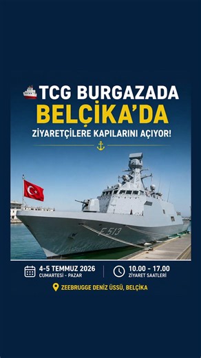 TCG Burgazada is coming to 🇧🇪Belgium ..