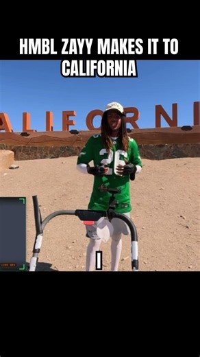 Streamer HMBL ZAYY has completed his walk from Philly to Cali in 4 months!!! #hmbl