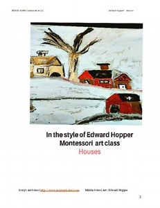 Edward Hopper Houses Process Art Lesson 6th-8th Grade Middle School Art