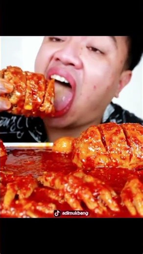 ASMR Eating Jumbo Spicy Rib Meatballs | So Hot It Makes Me Sweat!🌶🔥#meatballs #mukbang #shorts #asmr