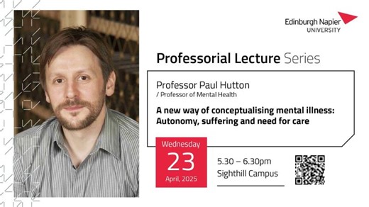 A new way of conceptualising mental health with Professor Paul Hutton | Professorial Lecture