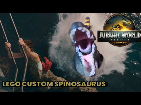 LEGO CUSTOM SPINOSAURUS JURASSIC WORLD REBIRTH / #jurassicworldrebirth