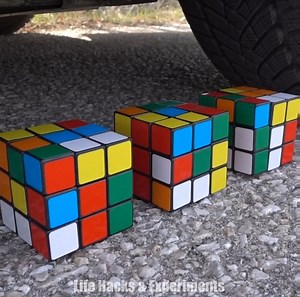 8.6M views · 80K reactions | Crushing Crunchy & Soft Things by Car! EXPERIMENT CAR vs Rubik's Cubes | Best Life Hacks & Experiments | Facebook