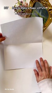 DIY Paper Lotus | How to Make a Lotus using regular paper Materials Used: • Paper: 3 sheets (regular) for petals, 1 sheet for stem and stamen • Adhesives: Glue and glue gun • Paints: • Watercolor: Pink, yellow, green • Acrylic: Yellow • Cardboard • Screwdriver • Scissors #paperflowers #lotus #diy #craft #art #papercraft | ArtbyAsolat