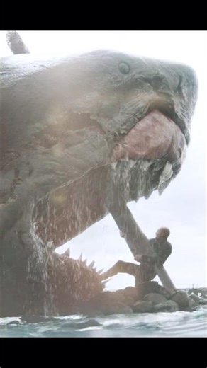 #movie #film "Shark vs PLANE WING! ✈️ Jason Statham's Craziest Kill in 'Meg 2: The Trench'"