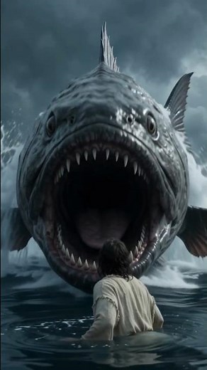 The Man Swallowed By a Whale - Cinematic Biblical Story #jonahandthewhale #biblestory #shorts
