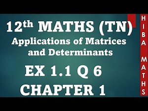 12th maths chapter 1 exercise 1.1 question 6 new syllabus Hiba maths