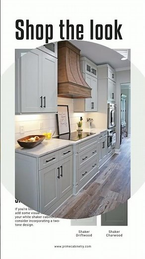 Two Tone Shaker Kitchen Cabinets