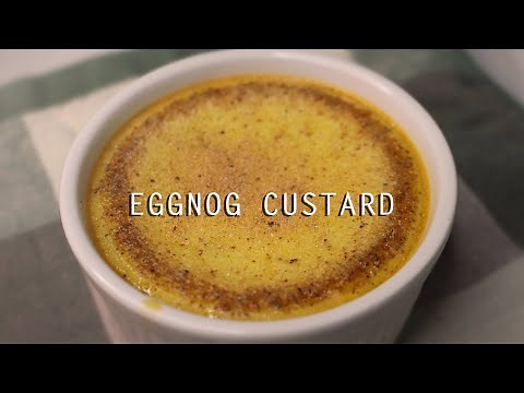 EASY Eggnog Custard (4 Ingredients Only)