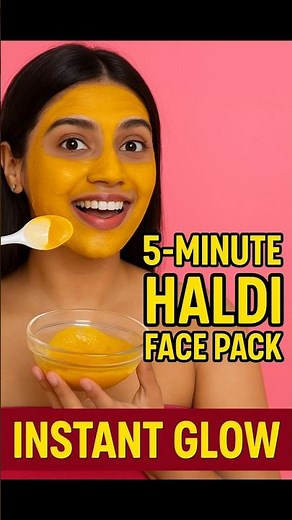 5-Minute Haldi Face Pack – Instant Glow 🔥