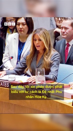 ĐỆ NHẤT PHU NHÂN MỸ LẦN ĐẦU CHỦ TRÌ HỌP HỘI ĐỒNG BẢO AN #BBCNewsTiengViet #MelaniaTrump #DonaldTrump | BBC News Tiếng Việt