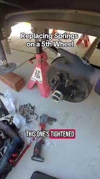 Replacing all the springs on a 5th wheel Trailer