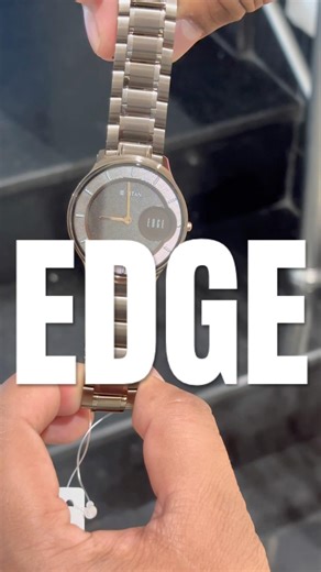 Titan Edge Slim Stainless Steel Strap Brown Dial Analog Watch for MenNT1843QM02Men's Watch