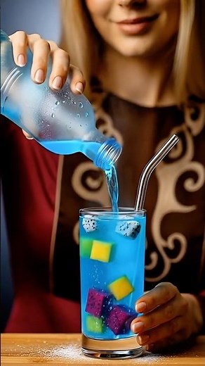 Wait For The GULP… 🍹 Satisfying ASMR Cocktail DRINKING 🍸 #short