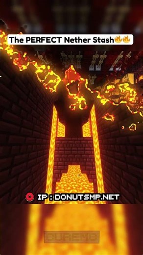 The BEST Nether Fortress Stash Design!
