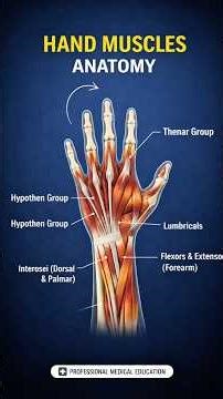 Hand Muscles Anatomy Explained | Intrinsic & Extrinsic Muscle Structure and Function