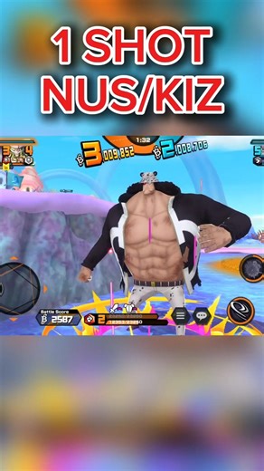 BUMA 1 SHOT NUSJURO AND KIZARU 😎 #onepiece #onepiecebountyrush