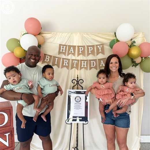 Lainey, Kali, Lennon and Koen were born 115 days early at UAB - The University of Alabama at Birmingham hospital in Alabama, USA. The Bryant Quads and their proud parents, Becca and Lavareis Bryant, have made history. UAB Medicine | Guinness World Records