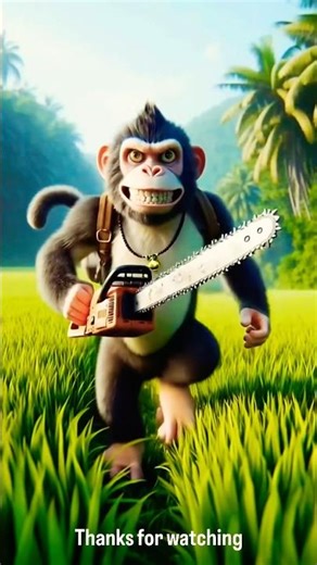 🐄 Cow and naughty monkey story 🐵 | #ai #animals #animation #shorts