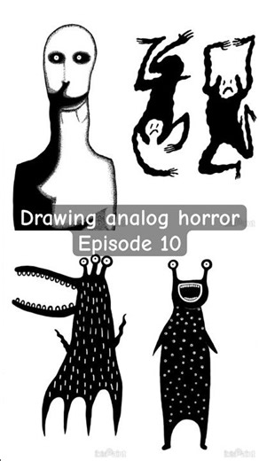 Drawing analog horror Episode 10 #drawing #art #horror #creepy #analoghorror