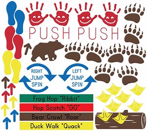Deluxe Classroom Sensory Path Kit (110 custom Vinyl Decal Stickers) Schools and Classrooms - Etsy