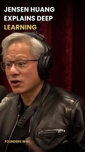 Jensen Huang explains deep learning 🤖 #ai #technology #joerogan #artificialintelligence