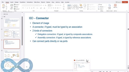 SysML1.x系列培训11-IBD-Connector