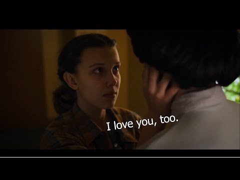 Eleven admits her feelings to Mike - Stranger Things 3 I love you too scene