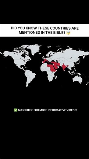 From ancient lands to modern maps—Biblical history is global!🌍