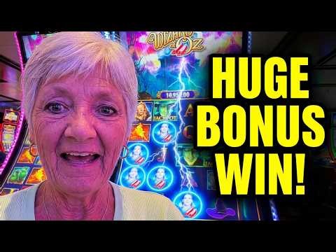 Wizard of Oz Slot Machine: Bonus Wins!