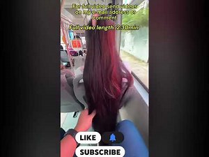 Long sexy Bus Hair play