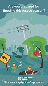 Ho Ho Ho - Oh no! 🎅🏻🦌 Heavy rain can sometimes lead to flooding.⛈️ To look after your loved ones this festive season and prepare your property for a significant rain event: 🪑 tie down loose items in your yard 🧰 enclose valuable items in waterproof covers 🔌 raise electrical household appliances off the ground 🛢️ ensure chemicals are stored in waterproof containers 🗜️disconnect gas cylinders or bottles 🚗 check road conditions before driving in extreme weather. For more information on how 