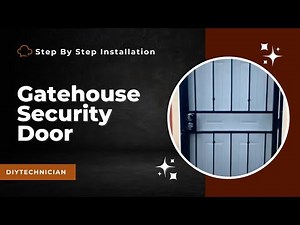 DIY Gate House Brand Gibraltar Security Door Installation | Model # 91823052 | Lowe's # 386847 | 36"
