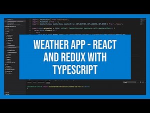 Weather App using React, Redux and Typescript