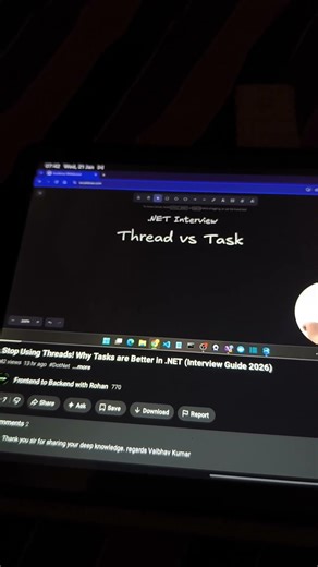 Threads vs. Tasks: Which one should you use? 🤔 #dotnet #csharp