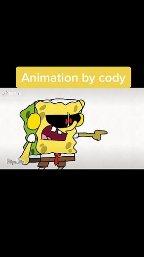 #spongebobexe my first animation video 😇#greenscreen