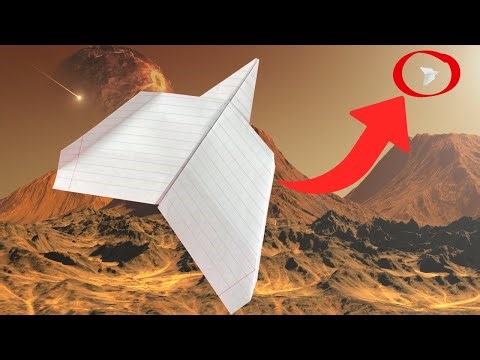 How to Make a Paper Airplane with Big Wings | Notebook Paper Plane