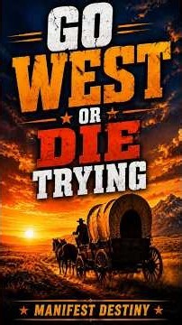 Go West or Die Trying: Manifest Destiny 🐎🌄 #americanhistory #ancienthistory