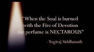 "When the Soul is burned with the Fire of Devotion, the perfume is Nectarous." - Yogiraj SatGurunath Siddhanath | Yogiraj SatGurunath Siddhanath