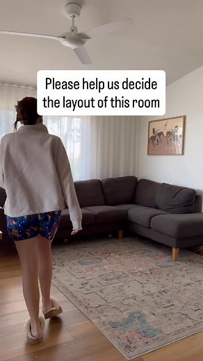 Help us decide! Which set up should we do? With the three seater facing the view or facing the room? I can’t believe how far this space has come! From brown walls and a green kitchen to this calm and light area. The recent addition of the lounges, rug and coffee table from @luxolivingau have changed the space again. It makes me so happy to just be sitting in the area, I can’t wait to sit on the lounge and admire my tree in this space too! COLLAB | Laura Bentley