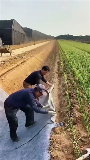 Cement blanket installation curing process #construction #engineering