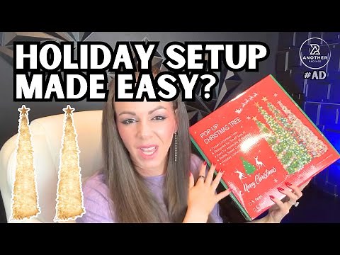 I Tried a Pop-Up Christmas Tree With 100 LED Lights!