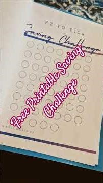 £2 to £104 Saving Challenge #savingstracker #savingmoney