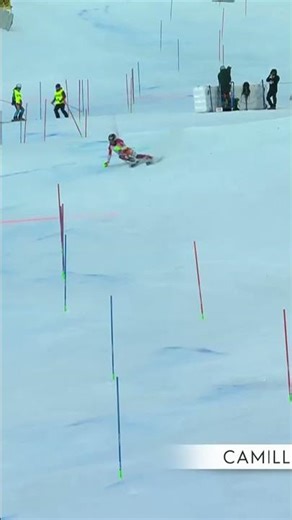 Camille Rast takes the lead after the 1st run #worldcupsemmering #fisalpine ‪@camille_rast‬