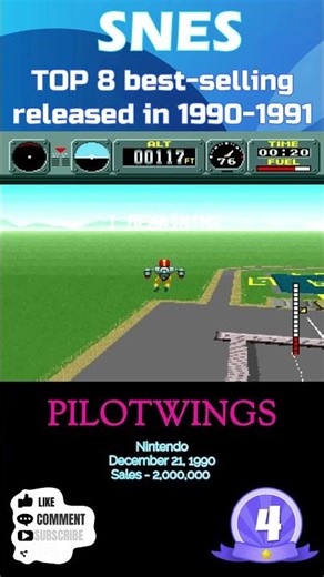 Top 8 best-selling games on SNES released in 1990-91! #SNES#retro #games #ranking #nintendo #mario