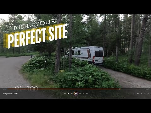 Many Glacier Campground Walk Through in Glacier National Park